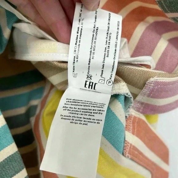 Nocturne Rainbow Striped Shacket XS NWT - Picture 14 of 14